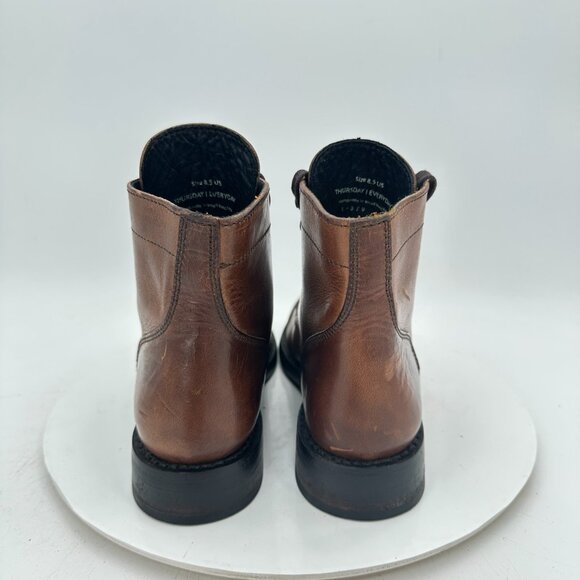 Thursday Boot Co Captain Women Size 8.5 Brown Natural Leather Cap Toe Shoes - Picture 5 of 11